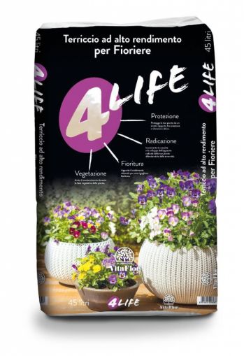 4LIFE TERRICCIO PER FIORIERE ALTO RENDIMENTO  VITAFLOR LT 45